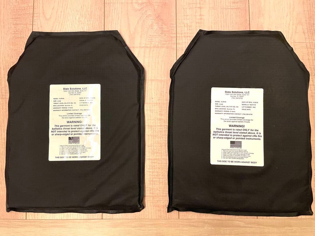 米軍放出品　L ソフトアーマープレート NIJ IIIA Large S31