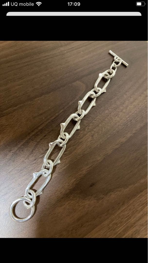 シルバー925トゲブレスレット