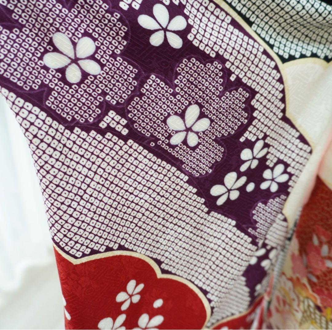 ⭐︎ hime703⭐︎振袖と帯　二点　正絹　成人式　卒業式【82】