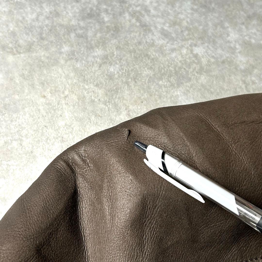 ユーロvintage Euro ムートンボアギャングコート 袖内ムートンボア貼り