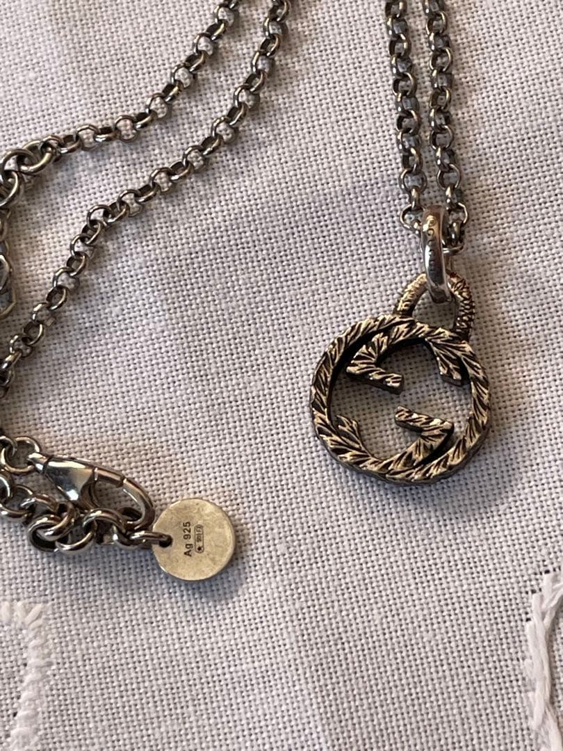 ◉セール！美品　グッチ　GUCCI インターロッキングG ネックレス シルバー
