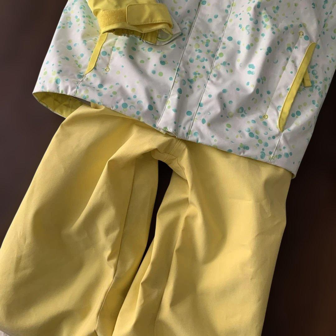 デサント 女児 スキーウェア 美品 140 ジャニアスーツ キッズ　無記名