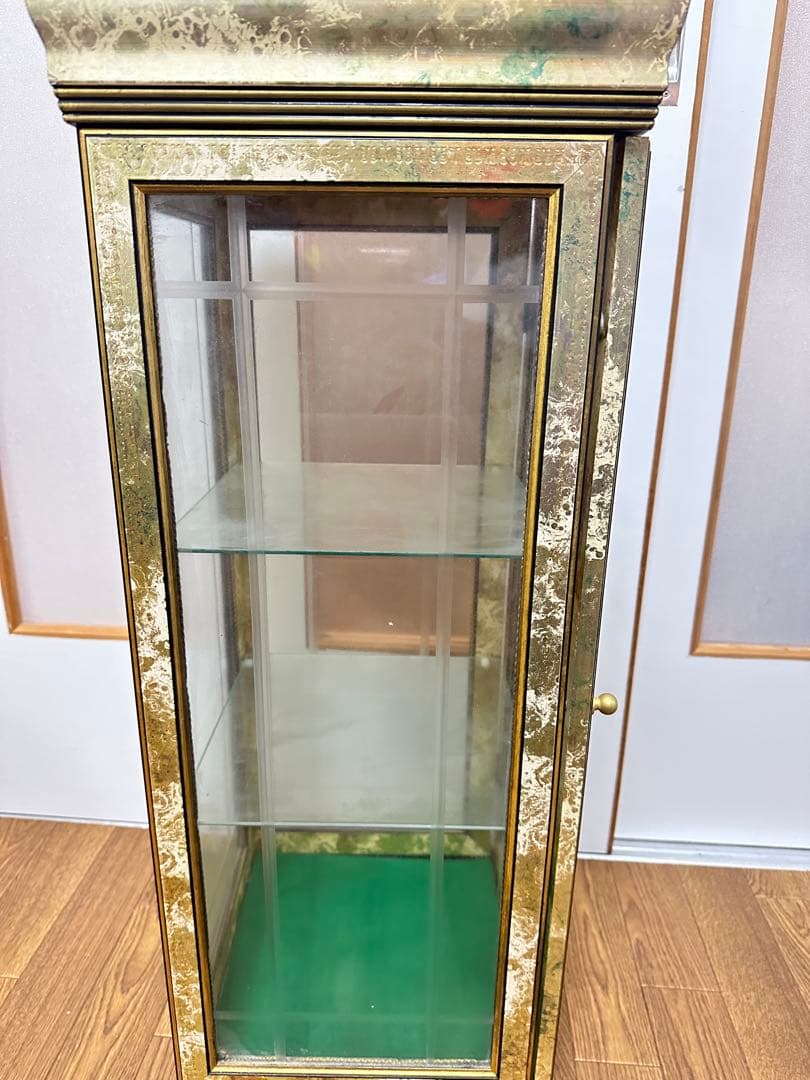 イタリア家具 ガラスショーケース 飾り棚 アンティーク ビンテージ ヴィンテージ