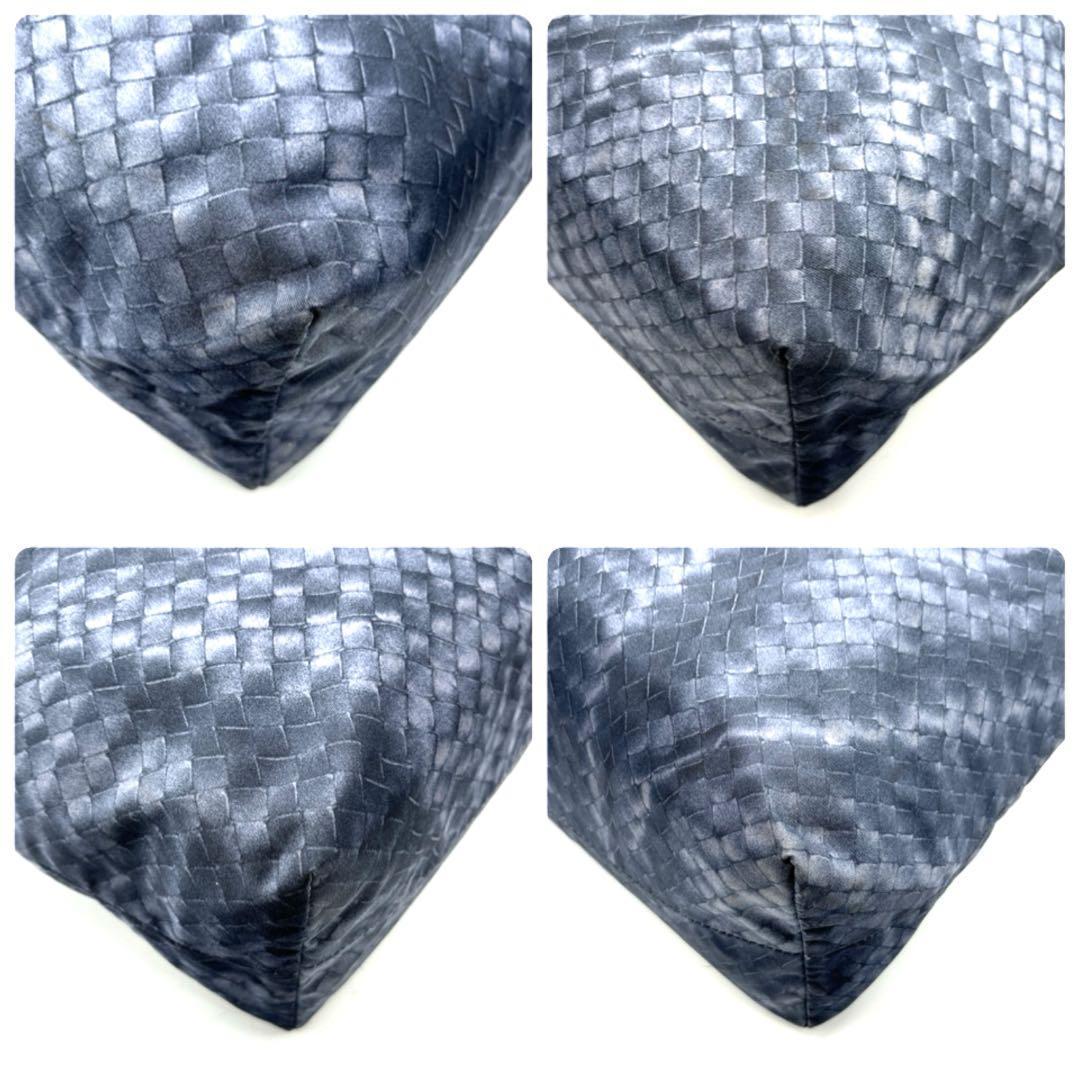 【美品】ボッテガヴェネタ イントレッチオリュージョン トートバック ネイビー 紺