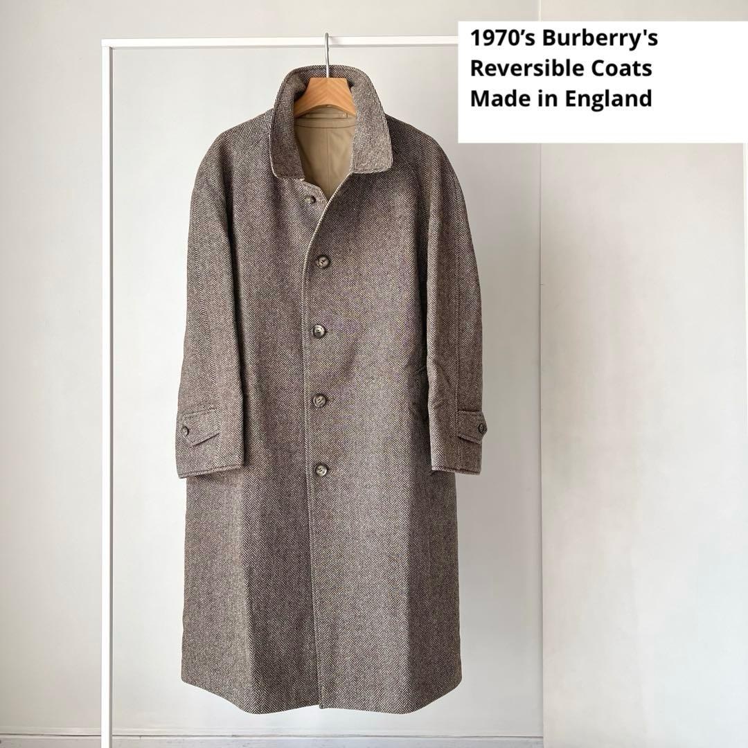 Sale【希少・美品】70s Burberryリバーシブル コート バーバリー