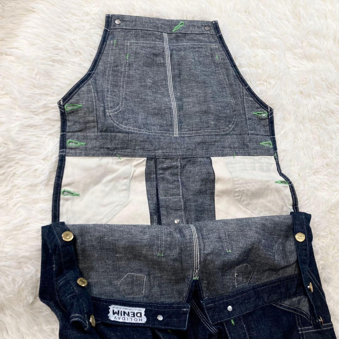 美品✨ HOLIDAY ホリデイ サロペット オーバーオール 濃紺 日本製