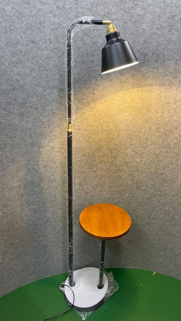 間接照明　フロアライト　アッパーライト1灯　ブラック　LED電球付き