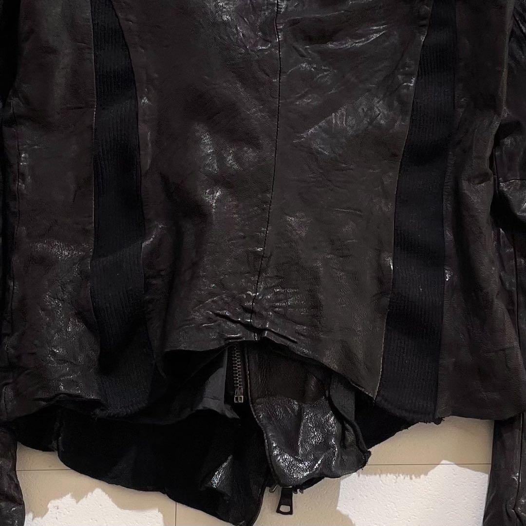 BUFFALO BOBS 黒ダブルライダースジャケット　M ブラック　レザー