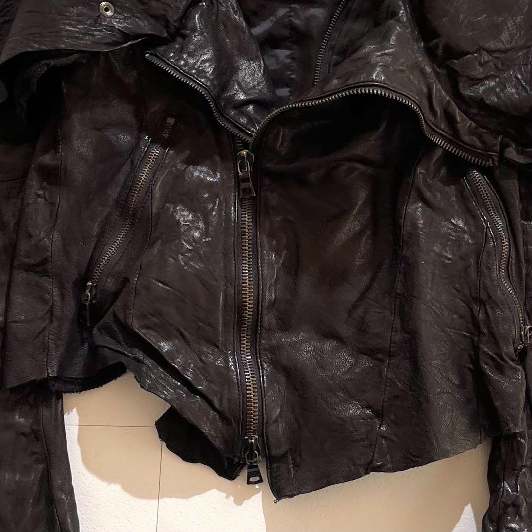 BUFFALO BOBS 黒ダブルライダースジャケット　M ブラック　レザー