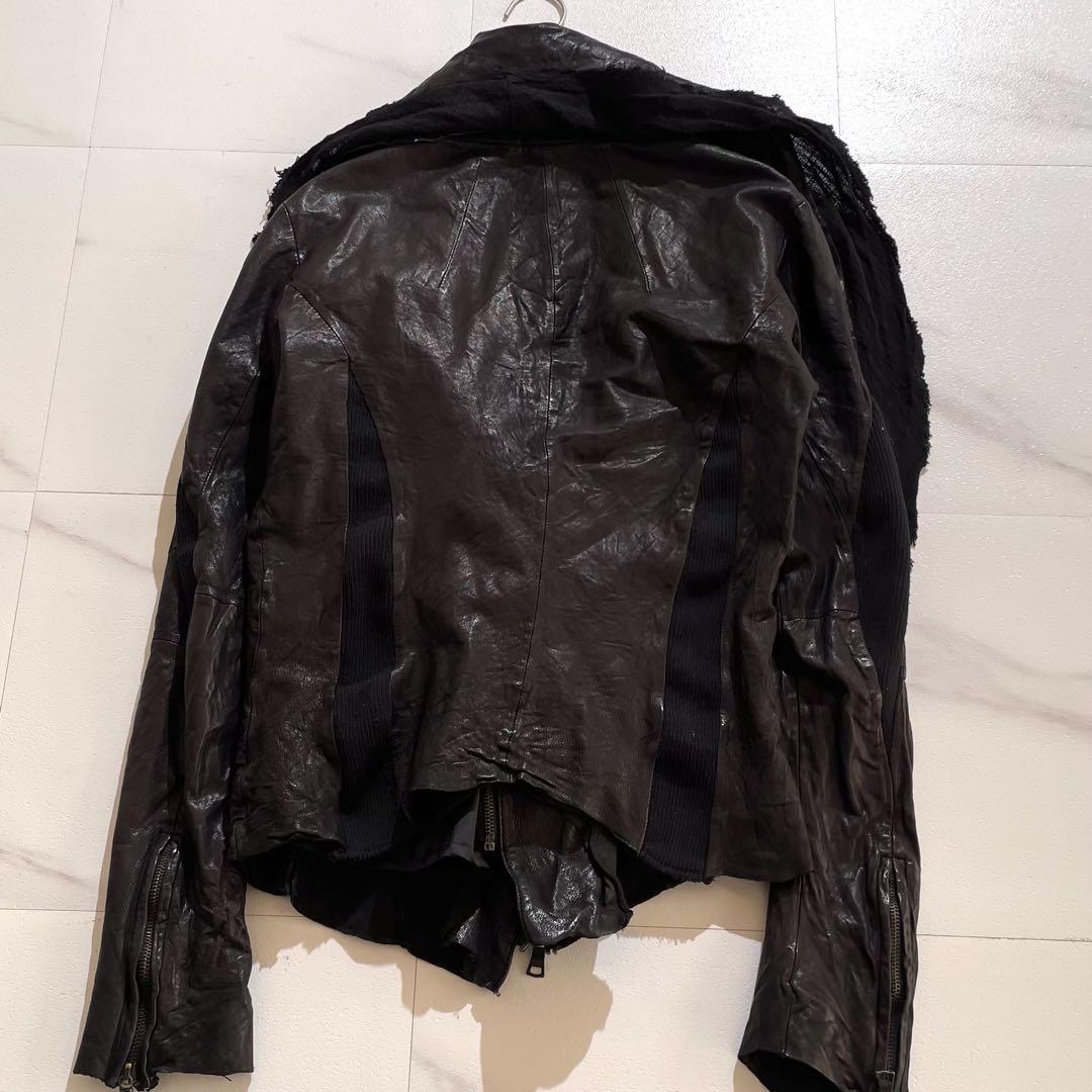 BUFFALO BOBS 黒ダブルライダースジャケット　M ブラック　レザー