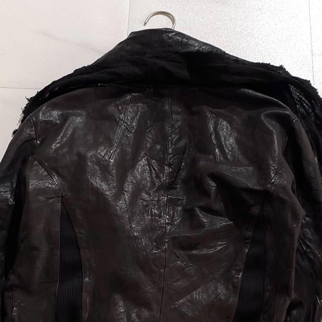 BUFFALO BOBS 黒ダブルライダースジャケット　M ブラック　レザー