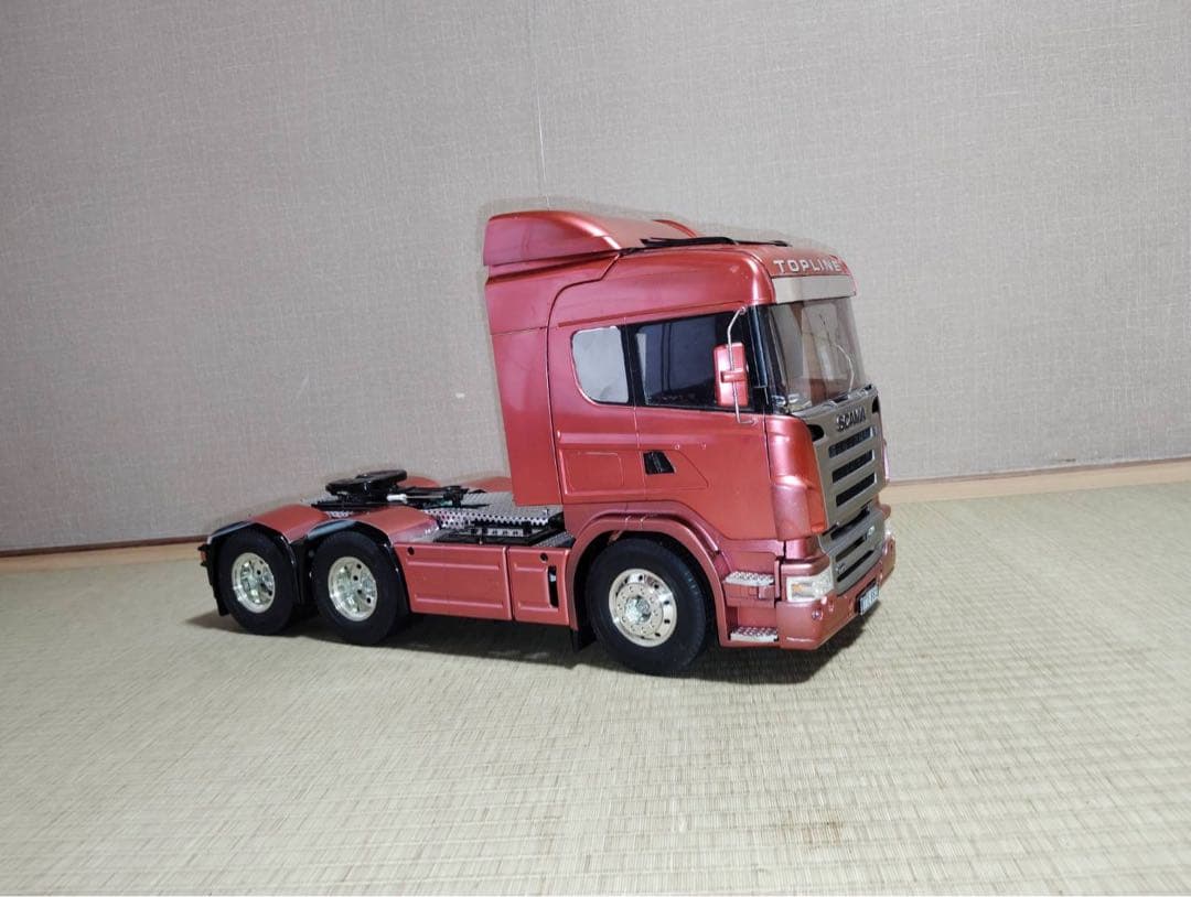 maku　大幅値下げ！！タミヤスカニア トラック ラジコン 塗装赤色