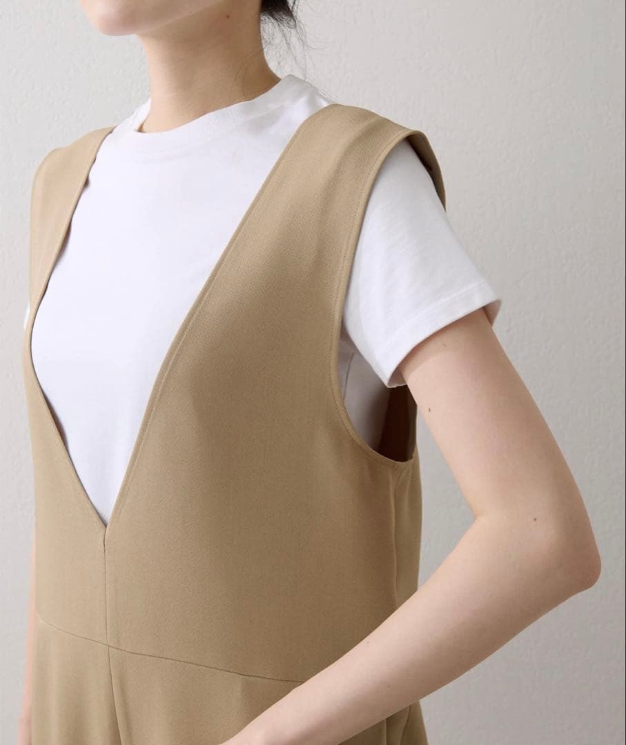 Whim Gazette 【インフルエンサーコラボ】ダブルフェイスサロペット