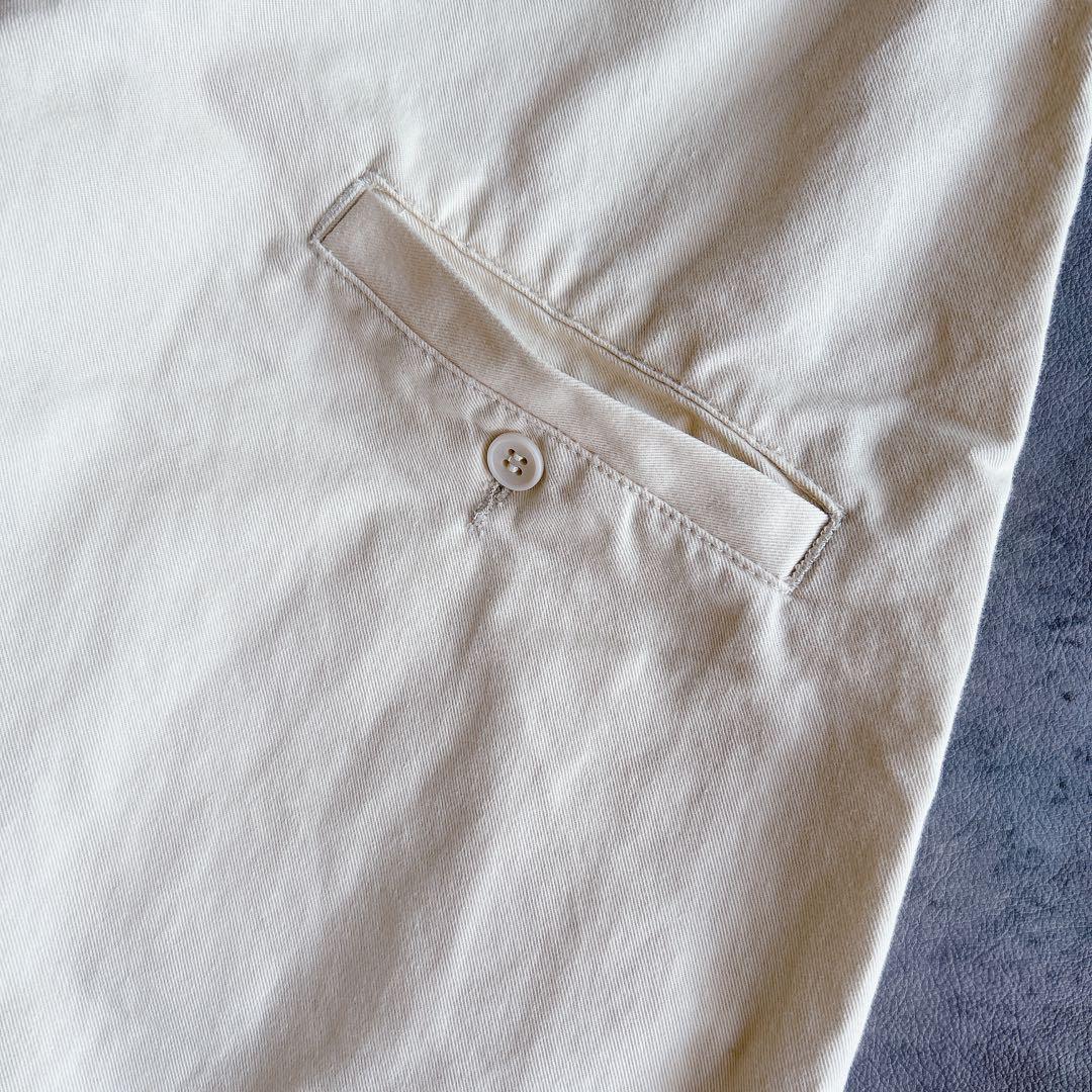 tumugu ⿻ クラシックチノクロス 2way サロペットパンツ ゆったり 白