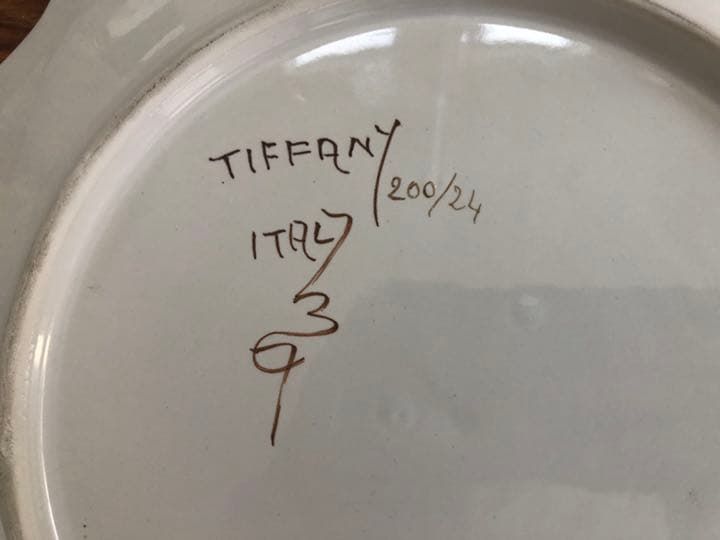 ティファニー　プレート　Tiffany お皿　2枚セット　イタリア