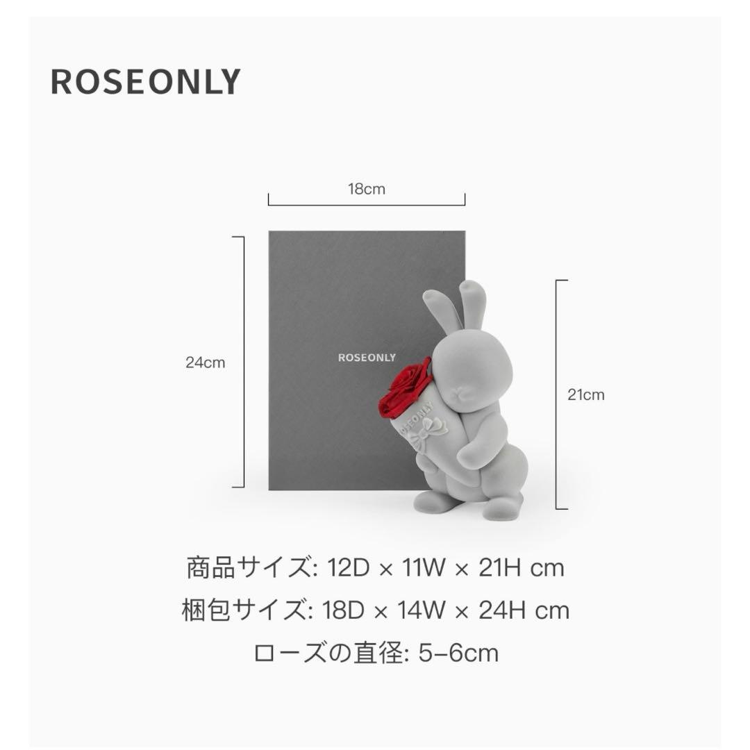 ⭐️ ROSEONLY プリザーブドフラワー ハニーラビットデスティニーローズ
