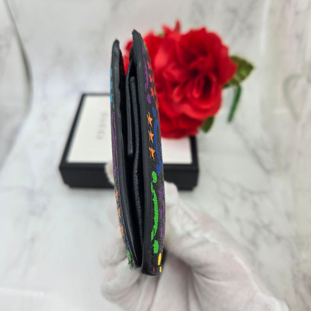 【希少】GUCCI グッチ 折り財布 財布 GG サイケデリック マルチカラー