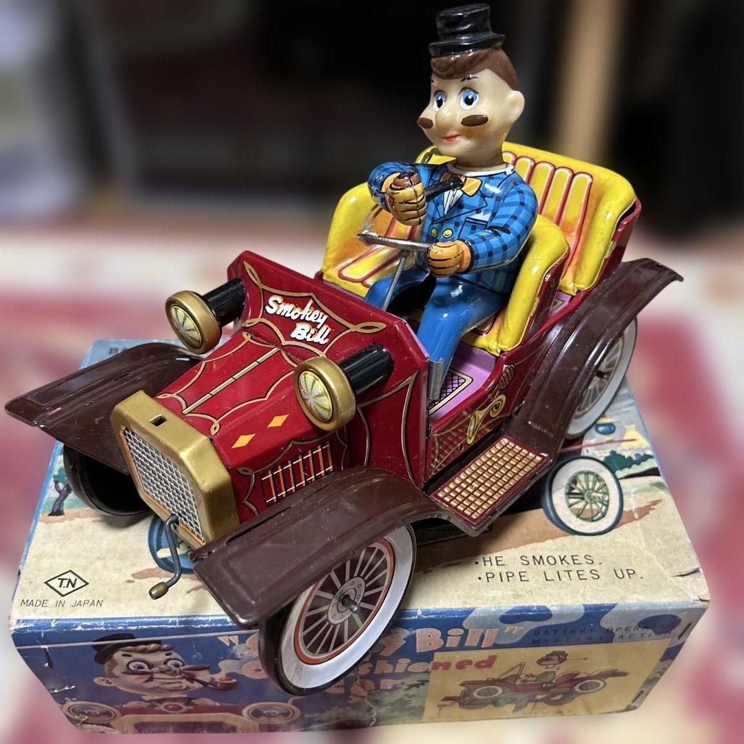 野村トーイ製 1960ブリキ玩具「OLD FASHIONED CAR」 外箱付き
