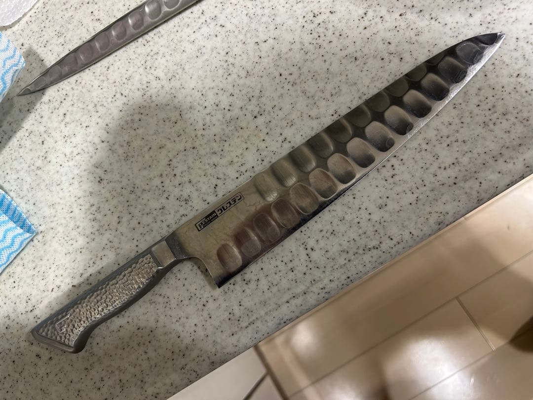 グレステン 牛刀 刃渡24cm オールステンレス 新品同様