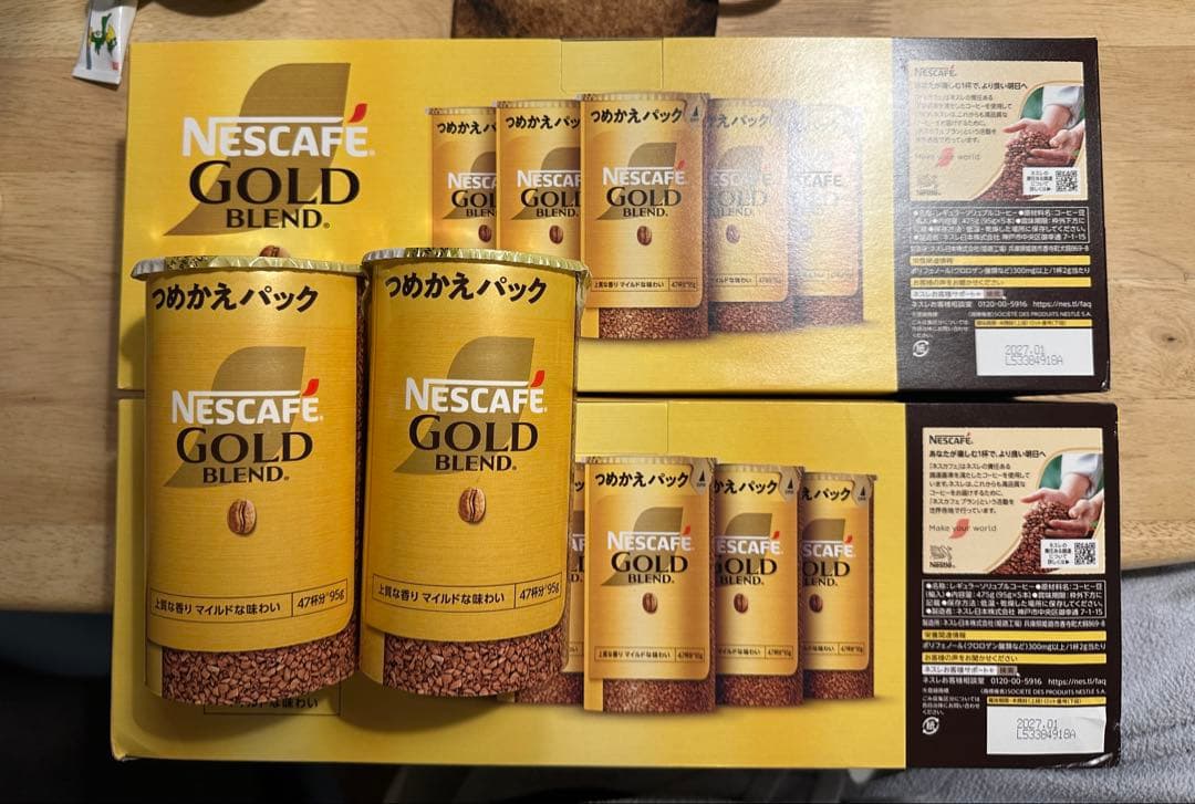 NESCAFE GOLD BLEND つめかえパック95g×12箱