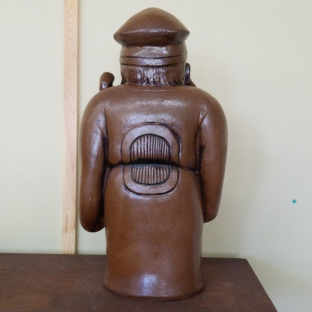 めりぃ 信楽焼 七福神 寿老人置物 高さ４２cm