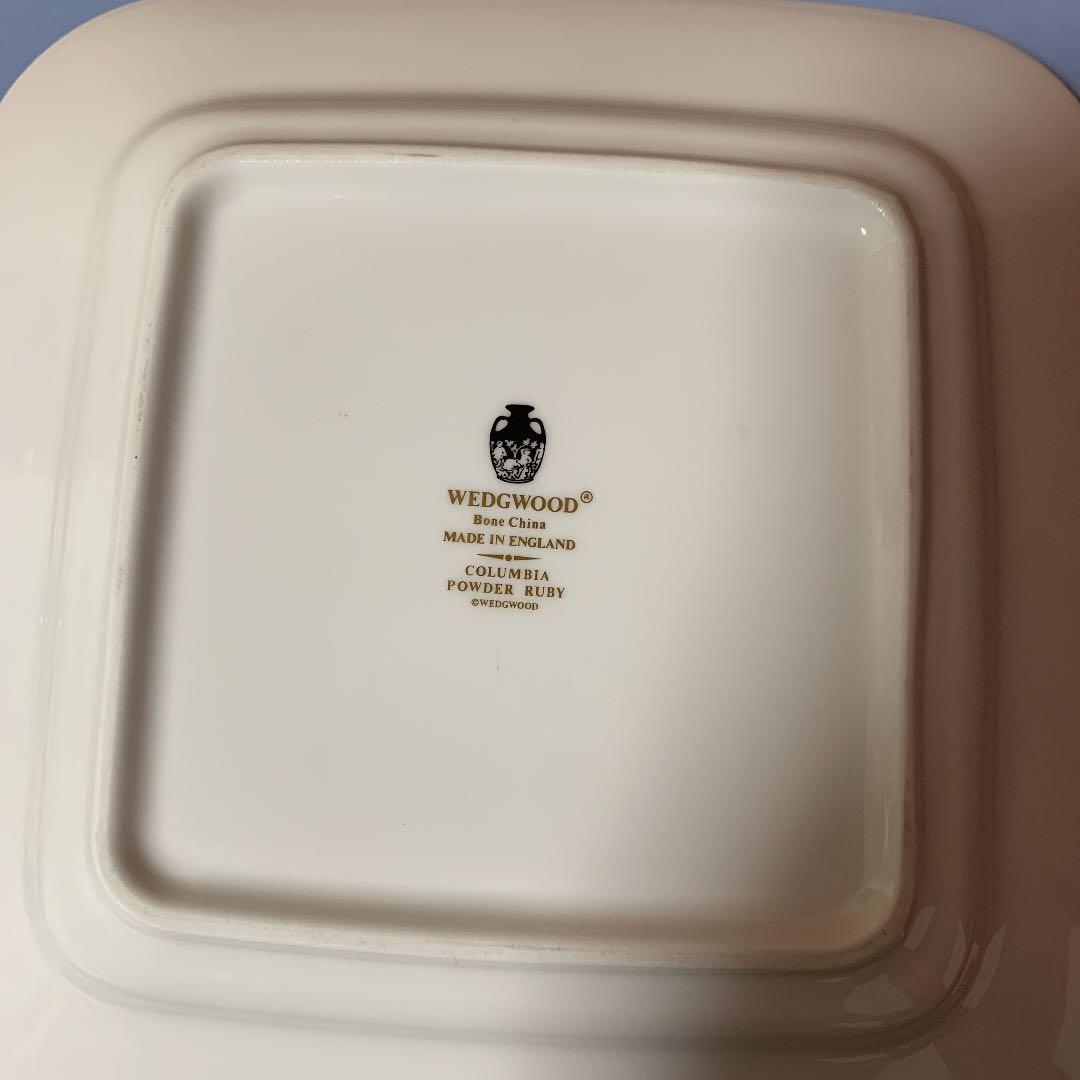 ウェッジウッド コロンビア　パウダールビー　bbスクエアプレート