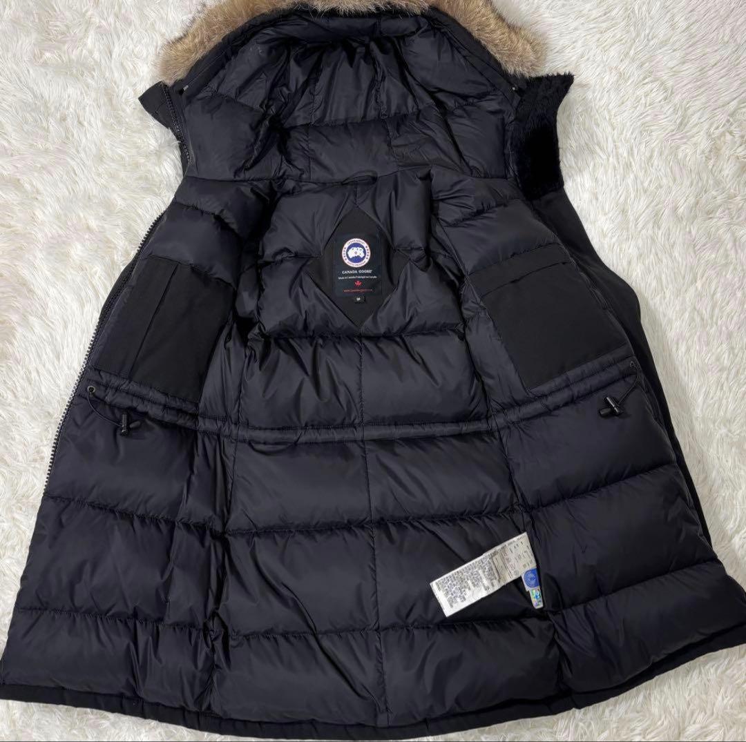 美品 カナダグース ブロンテパーカー ダウンジャケット レディース ブラック S