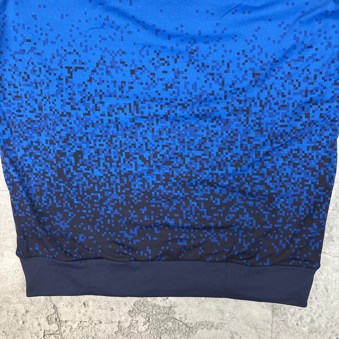 北海道日本ハムファイターズ フリースパーカー オークリー 古着 刺繍 紺青 XL