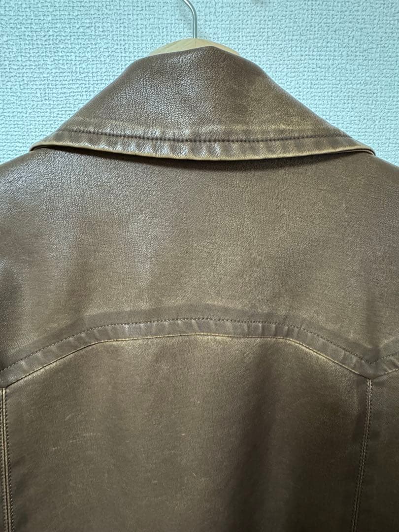 【WILLIAM B.ELIOTT】フェイクレザーフェードジャケット