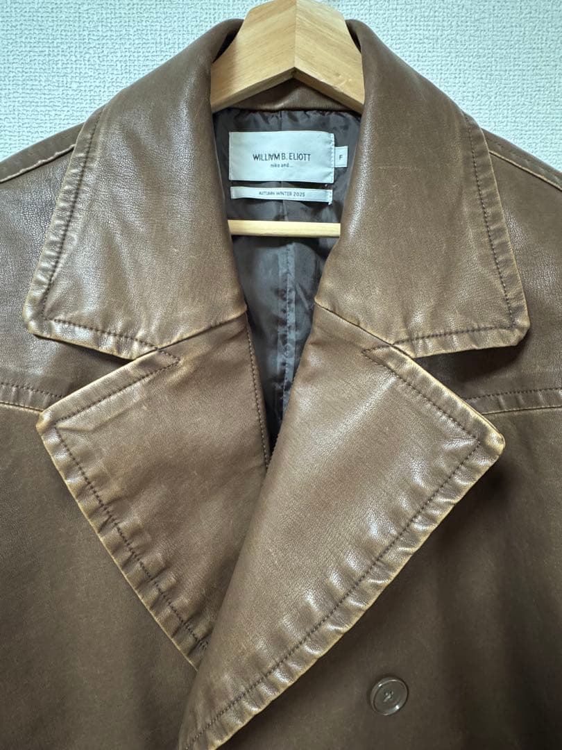 【WILLIAM B.ELIOTT】フェイクレザーフェードジャケット