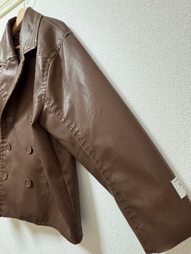 【WILLIAM B.ELIOTT】フェイクレザーフェードジャケット