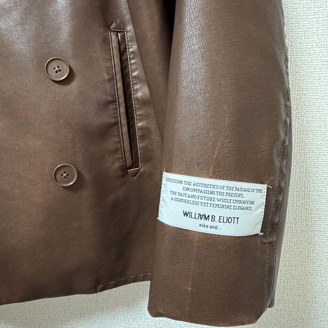 【WILLIAM B.ELIOTT】フェイクレザーフェードジャケット