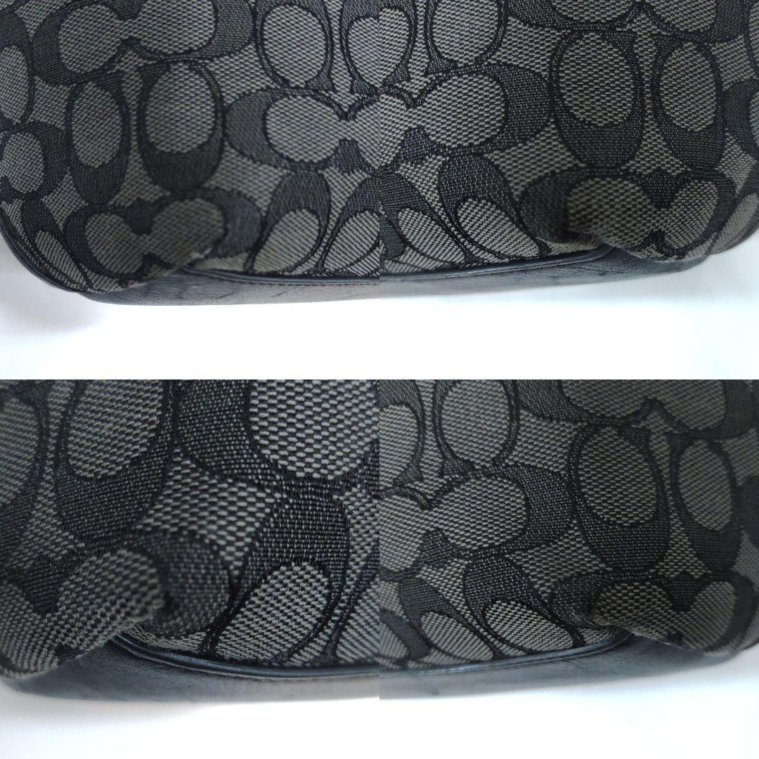 【美品】コーチ トートバッグ 2way ショルダー レザー×キャンバス A4可