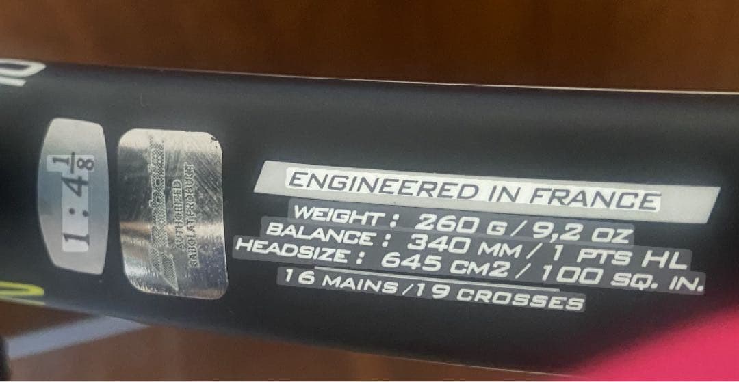 Babolatバボラ テニスラケット aero pro Lite