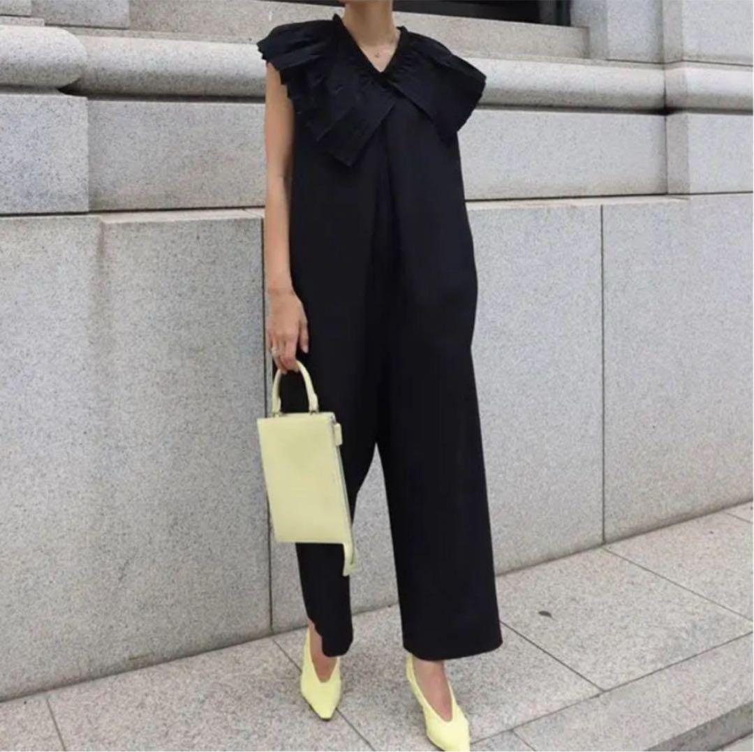 machatt プリーツオールインワン