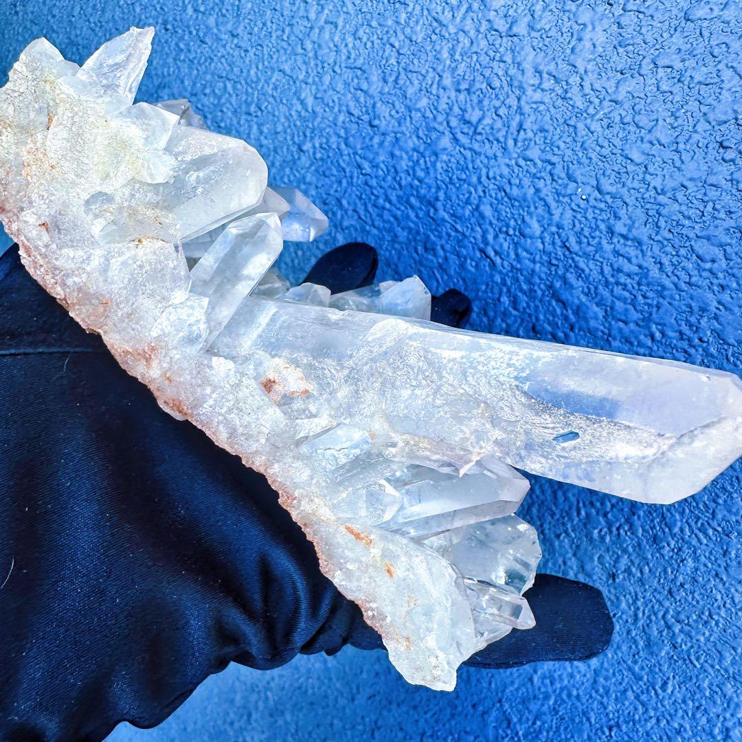 希少高透明度❗️マニカラン産キラキラ☆ヒマラヤ水晶クラスター超強いパワーA1414