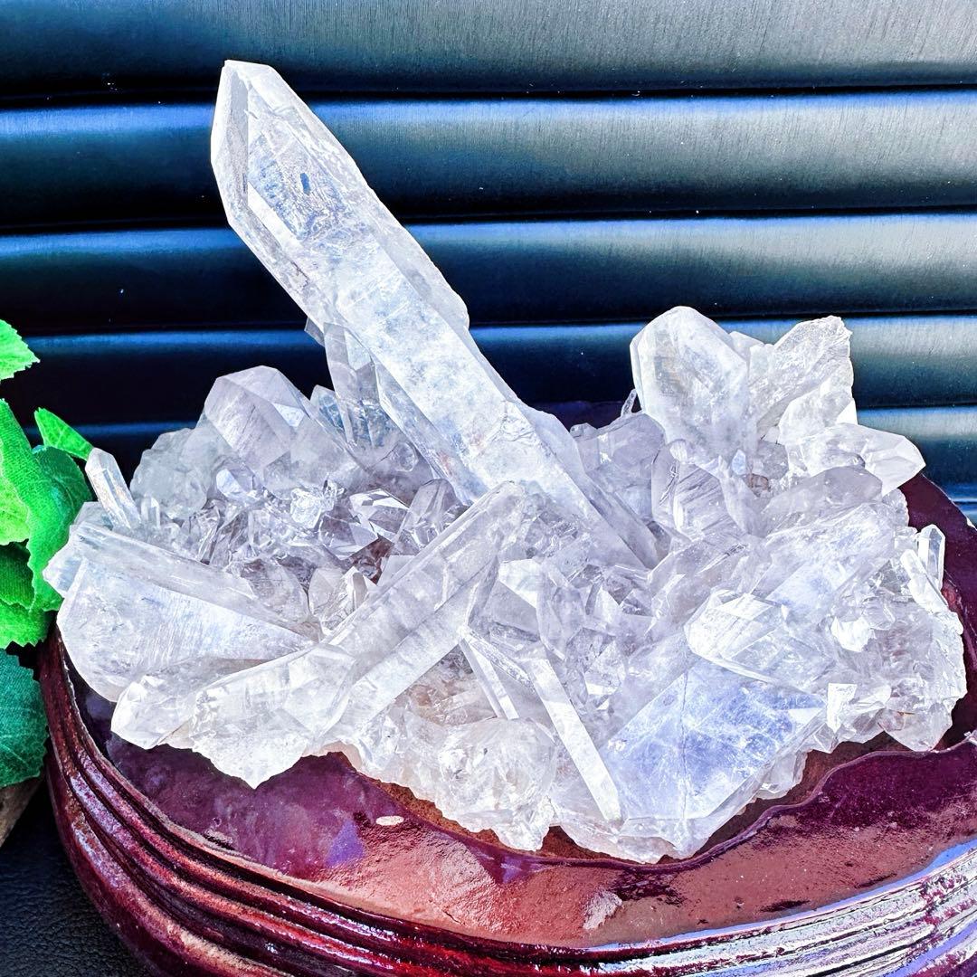 希少高透明度❗️マニカラン産キラキラ☆ヒマラヤ水晶クラスター超強いパワーA1414