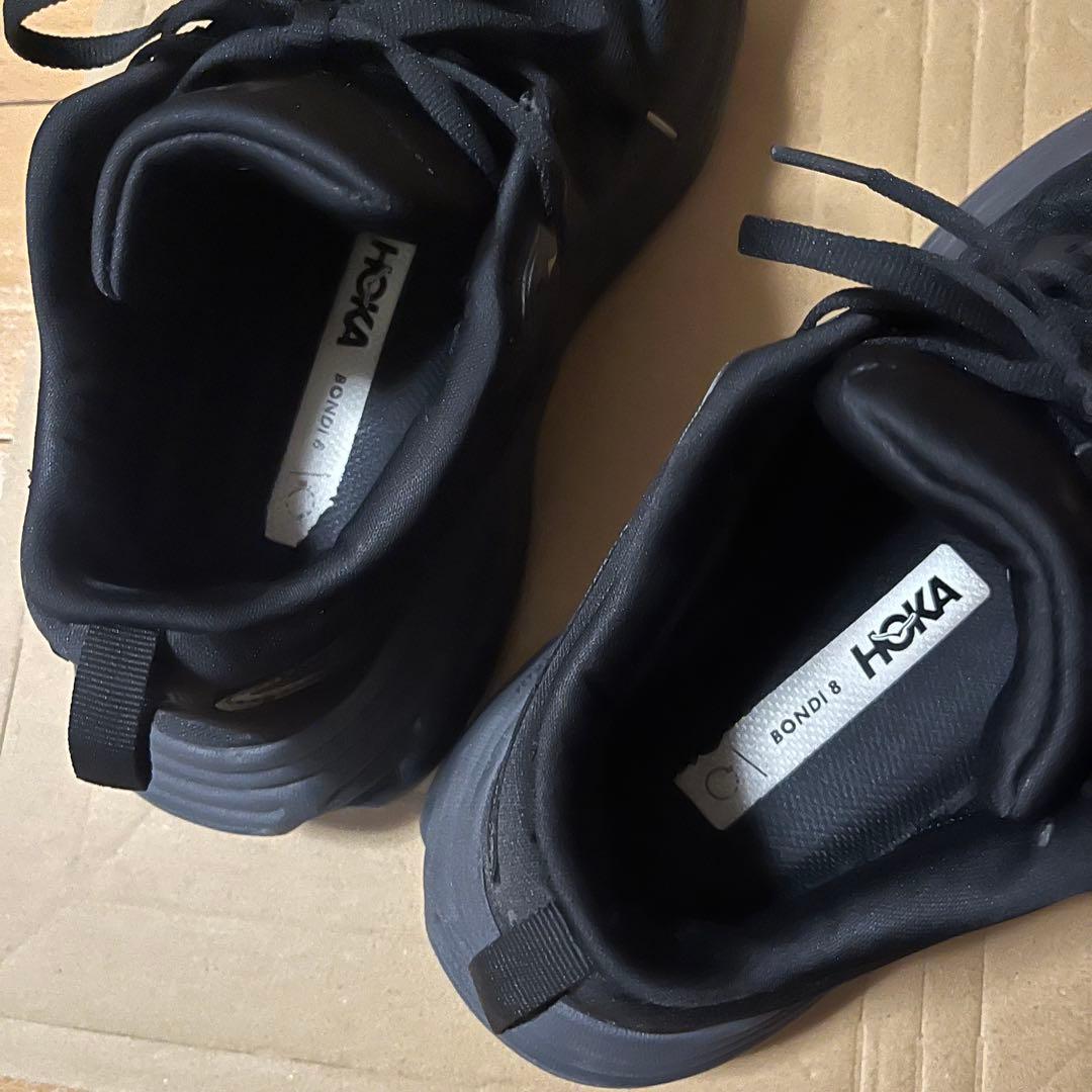 HOKA bondi8 24.5cm ブラック　ホカ　ボンダイ8