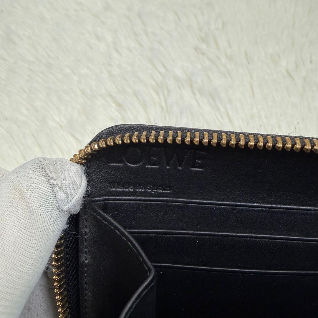 ✨美品✨ ロエベ　パズル　ブラック レザー 長財布 ファスナー アナグラム