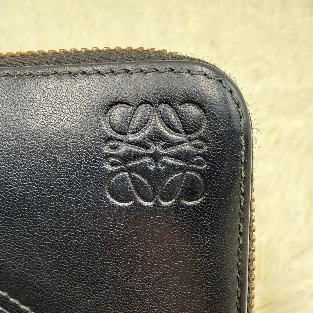 ✨美品✨ ロエベ　パズル　ブラック レザー 長財布 ファスナー アナグラム