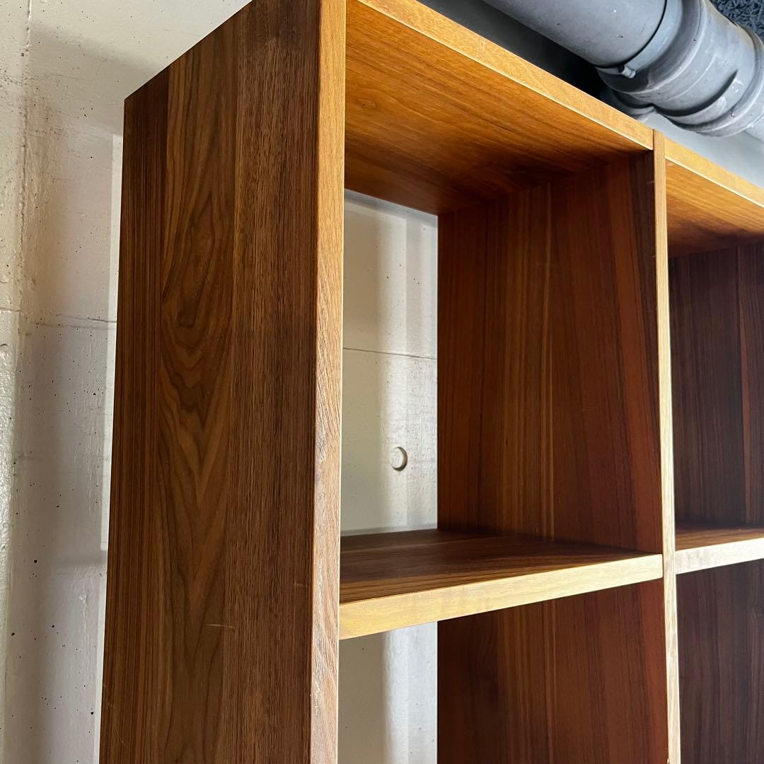 Herbpet★無印スタッキングシェルフセット５段×３列ウォールナット材