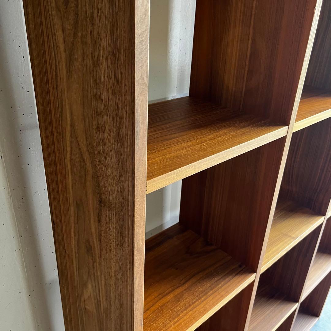 Herbpet★無印スタッキングシェルフセット５段×３列ウォールナット材