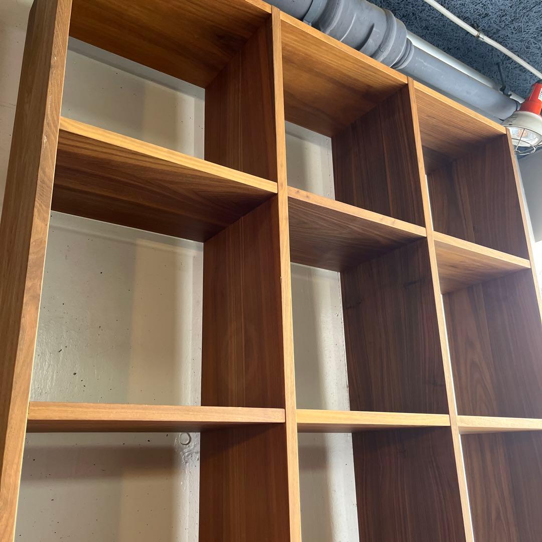 Herbpet★無印スタッキングシェルフセット５段×３列ウォールナット材