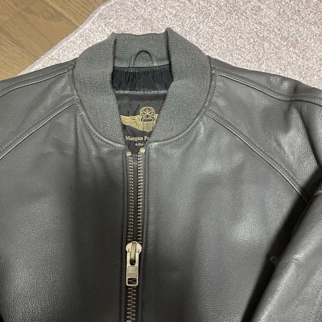 m*t様 MA-1 Morgan 牛本革 フライトジャケット　サイズL L 上野