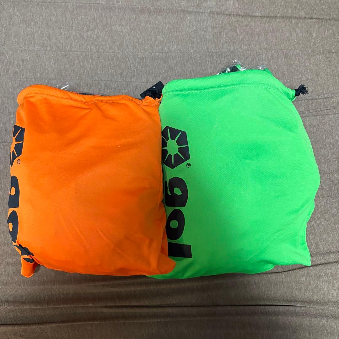 gol. ビブスセット　大人用　緑10枚　オレンジ9枚　サッカー　フットサル