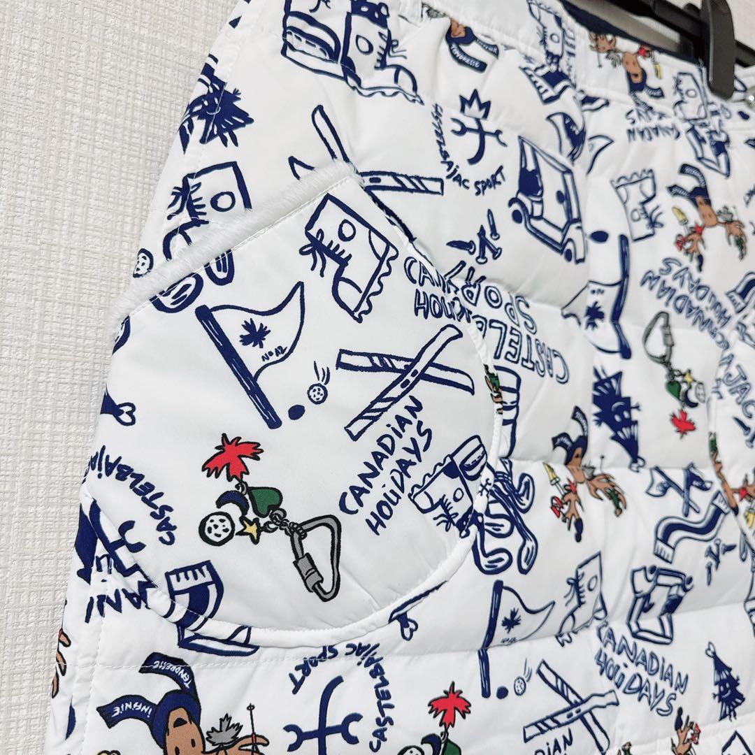 カステルバジャック スポーツ ダウン スカート 防寒 防風 中綿ダウン 38