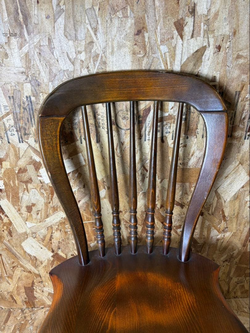 ②カリモク ウィンザーチェア ヴィンテージ アンティーク ダイニングチェア