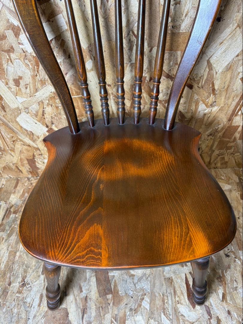 ②カリモク ウィンザーチェア ヴィンテージ アンティーク ダイニングチェア