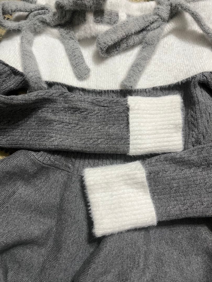 リボンオフショルダーワンピース bubbles