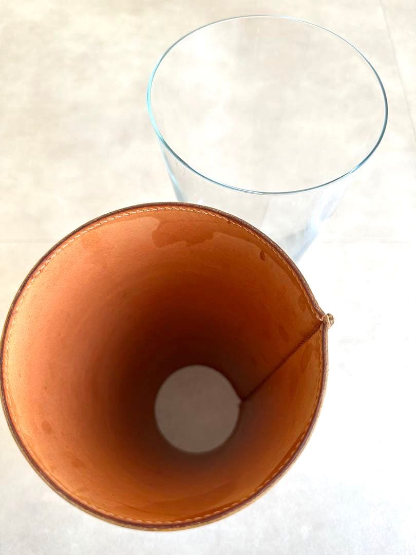 貴重★レア★入手困難★フェリージ★フラワーベース★クロコ型押し★本革レザー★花瓶